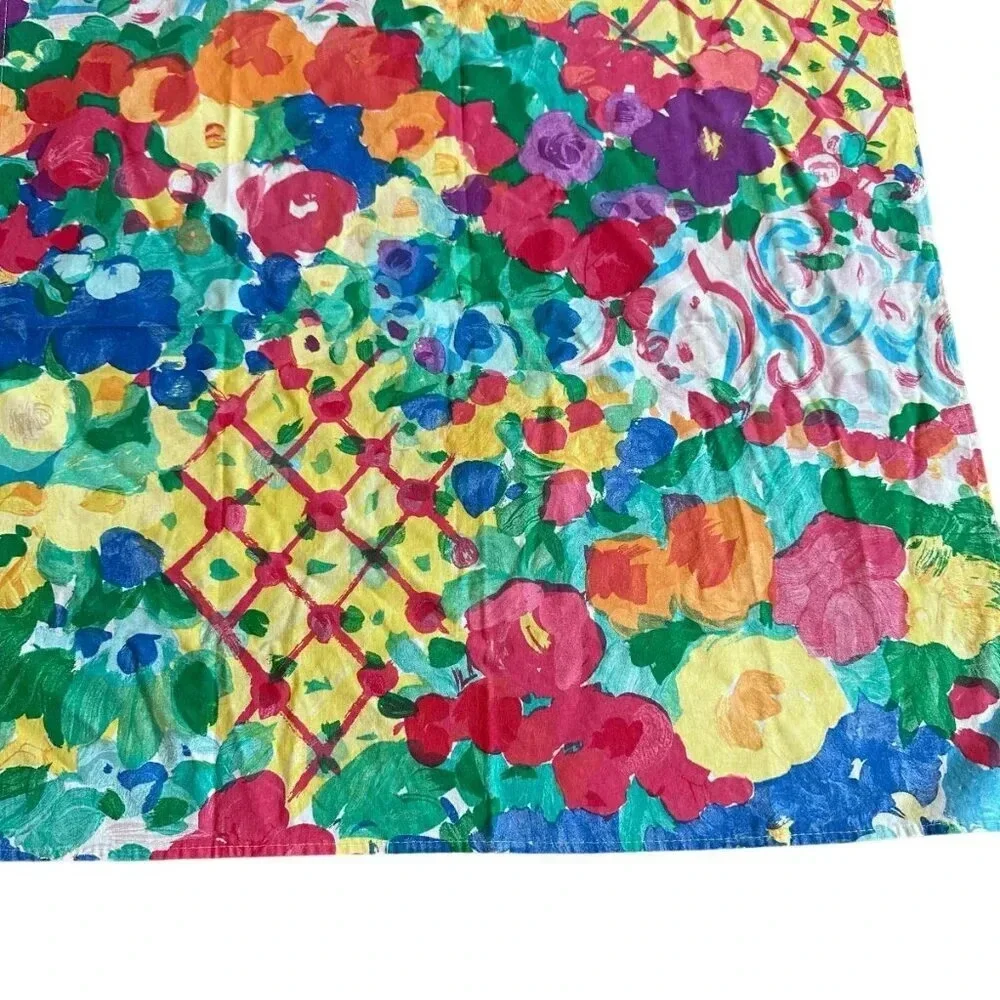 Goeters For Necessities Bold Floral Napkins Vintage Retro Colorful 21